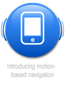 digital brochure motion-based navigation