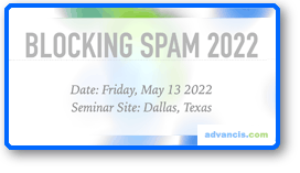 Icon for 2022 session on Blocking Spam in 2022
